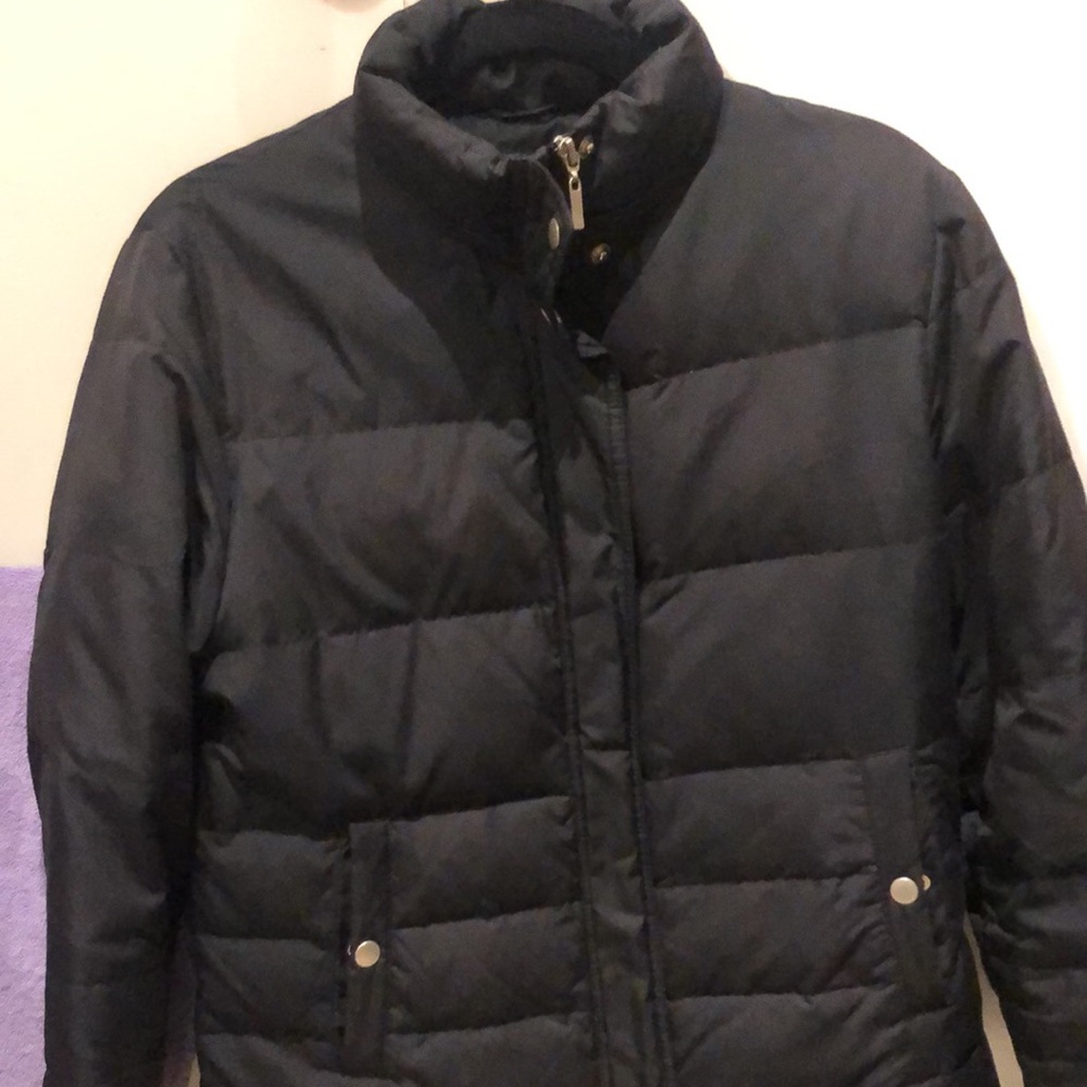Style &Co (Macys) quilted jacket w down feathers. Full length zipper - Picture 4 of 6